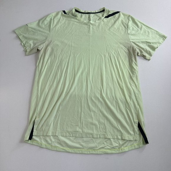 Nike Men's DRI-FIT Tech Pack Training Gym SS Shirt Top Barely Volt AJ7963 701 XL - Picture 1 of 9